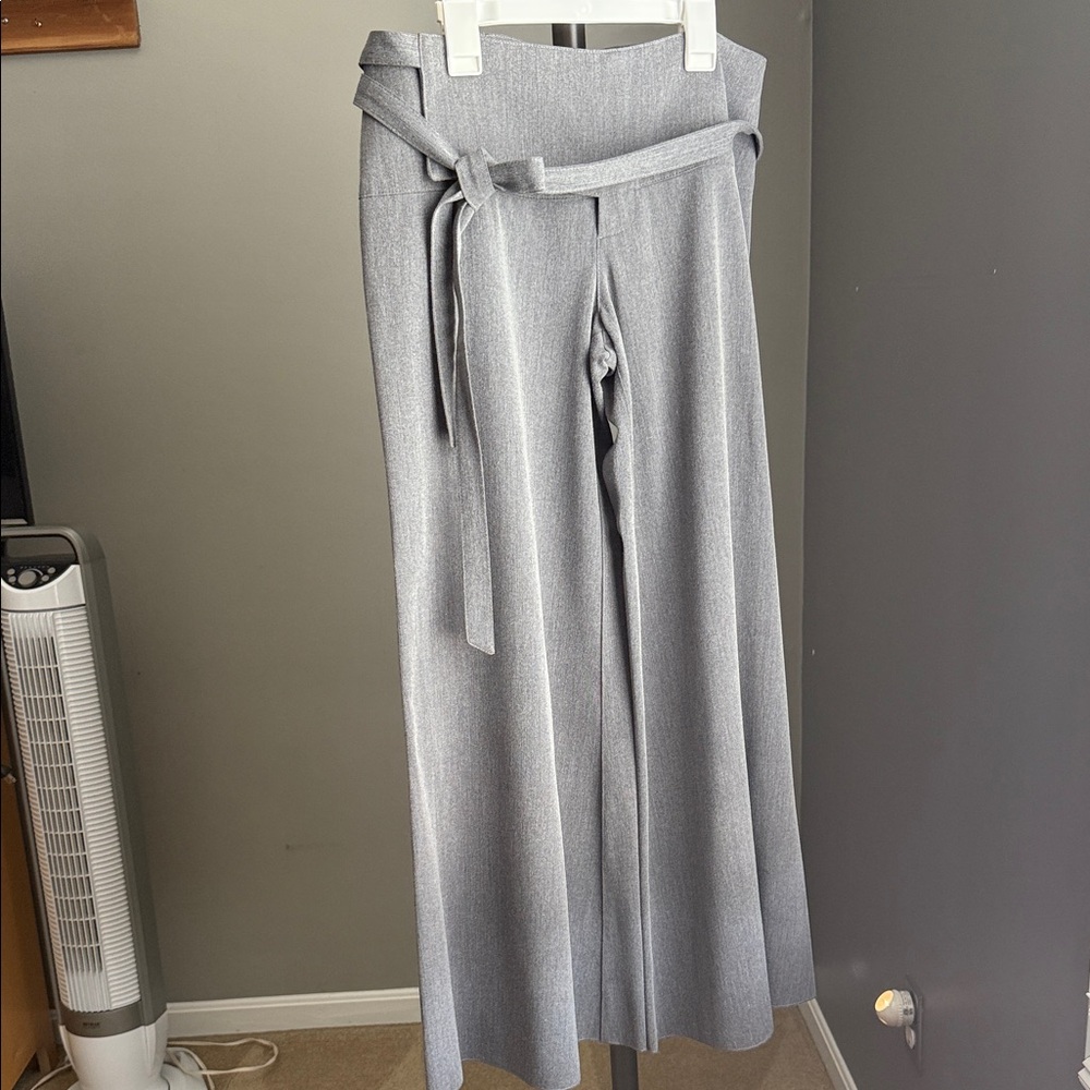 Black Halo Gray Wide Leg Pants
